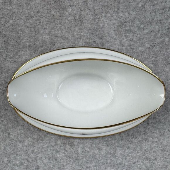 Noritake Wheatcroft Gravy Boat w/ Attached Underplate Vintage China 5852 - Picture 4 of 12